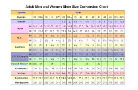Sneaker Size Conversion Chart Image Gallery - Photonesta