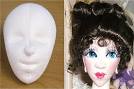 The heads pictured are for my Mary Annette doll, who has a thin, ... - clay