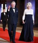 Charles and Camilla attend the Queen's abdication party... but