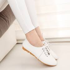 Aliexpress.com : Buy ForU Flat shoes Women flats PU Leather lace ...