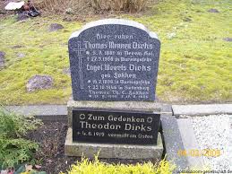 Grab von Thomas Mennen Dirks (05.07.1881-27.03.1966), Friedhof ...