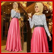 Baju Muslim Hijab Pesta Mewah Broklat Xepoda KL04 | Gamis Pesta Modern