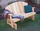 Porch Glider Chairs | Wood Patio Glider Benches - Fifthroom