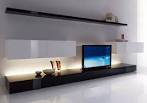 Living Room. Inspirations Modern Tv Wall Panel Design Idea With ...