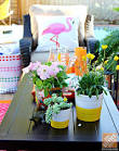 Patio Decor Ideas: Colorful Poolside Seating by Cassie of Hi ...