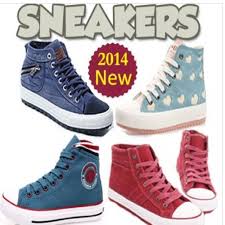 SNK-2)2014 New model pegas Wedge Heels Sneakers Sepatu / jumper ...