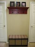 3 Little Chicks: Entryway Coat Rack and Storage Bench