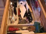 Orderly Places - Kitchen Drawer Before