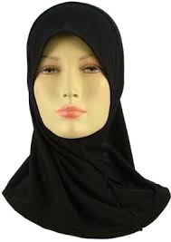 One Piece Hijab Scarf (Black) - Small :: simplyislam.com