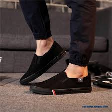 Cheap Men Models Low Cut Canvas Shoes Without Shoelace New Winter ...