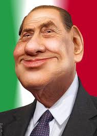 Image result for Caricature Berlusconi