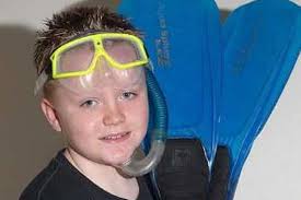 Ten-year-old Cameron Dale appeared on the CBBC show Help! Teacher&#39;s Coming to Stay! Water babe: Cameron Dale plays underwater hockey in Dukinfield - C_71_article_1087722_image_list_image_list_item_0_image-527444