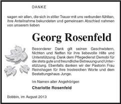 Georg Rosenfeld -Besonderer Da | Nordkurier Anzeigen - 006307556201