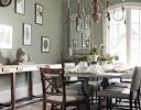 Sage green dining room: 'Creekside Green' by Benjamin Moore ...