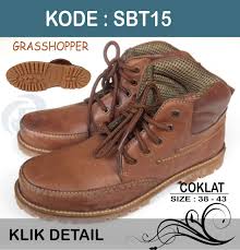 Grosir Sepatu Kulit Safety Online � Grasshopper - Sandal Sepatu
