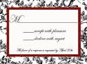 Toile Wedding Invitations and RSVP Cards