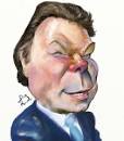 Cartoon: Juan Manuel Santos (medium) by Bob Row tagged colombia,santos,