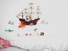 Interior: Pirate Sea Creatures Wall Stickers For Kids Room Paint ...
