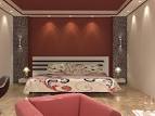 Glamorous Decoration For Contemporary Master Bedrooms Red Wall ...