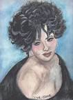 Lovely Elizabeth Taylor Painting - Carole Clark - lovely-elizabeth-taylor-carole-clark