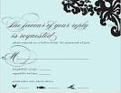 Wedding Invitation - RSVP Cards- Meal Icons - KARRINORTHROP's Blue