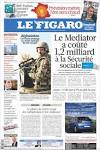 Newspaper LE FIGARO (France). Newspapers in France. Thursdays.