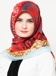 Gambar Tutorial Kreasi Hijab Segi Empat Simpel untuk Aneka Acara ...