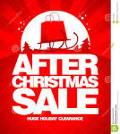 After Christmas Sale Design Template. Stock Photography - Image.