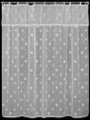 Heritage Lace White Sand Shell Shower Curtain with Attached ...