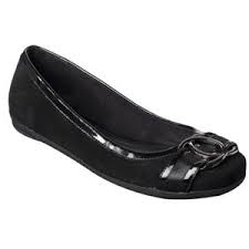 Target:Women's Merona® Maudie Suede Flat Shoes - Black - Polyvore
