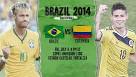 Brazil vs. Colombia: 2014 FIFA World Cup | Quarterfinal Match.