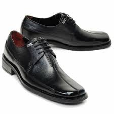Oxford black real Leather Lace Up dress shoes