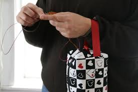 Wrist strap lets you knit Wrist strap lets you knit