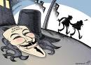The mask of corruption By rodrigo | Politics Cartoon | TOONPOOL