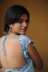 Sraddha Das Hot in Blue Saree Back Less Blouse [ Gallery View ] - telugu_actress_shraddha_das_hot_in_cool_blue_saree_stills_3557