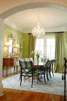 Small Dining Room Inspiration With Green Accents White: Green ...