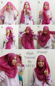 Cara Mudah Memakai Jilbab Segi Empat Cantik - HANYA SEKEDAR BLOG
