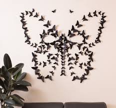 Black 3D Butterfly Wall Art : No More Boring Wall! | Modern Home Decor
