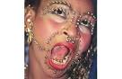 Elaine Davidson in 1997, when she had 280 piercings - 1997_1355998i