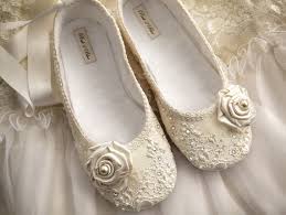 Ballet Flat Wedding Shoes Bridal Vintage Lace by Pink2Blue on Etsy