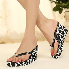 Wholesale 2015 High Heels Wedge Women'S Flip Flops Thong Sandals ...