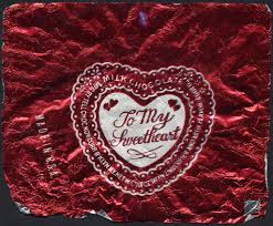 Tell Chocolate – To My Sweetheart chocolate heart foil candy ... - Tell-Chocolate-To-My-Sweetheart-chocolate-heart-foil-candy-wrapper-1970s1