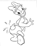 Flirting Donald Duck's Girl - Free Coloring Pages #4447 to print