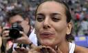 Elena Isinbaeva. Yelena Isinbayeva of Russia blows a kiss to the crowd after ... - Elena-Isinbaeva-001