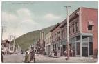Postcards of the United States: Bank Street, Wallace, Idaho (1909