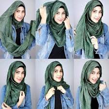 Tutorial Cara Memakai Hijab Modern Pashmina