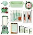 mint green accessories for a retro kitchen - home design laboratory