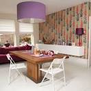 Modern dining room with wallpaper | Dining room | housetohome.