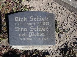 Grab von Dirk Schier (25.11.1855-14.01.1950), Friedhof Rorichum