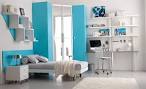 Stylish Bedroom Design Ideas For Teenage Girls With White And Blue ...